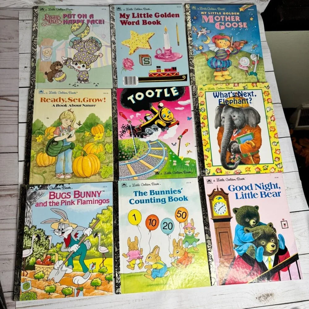 Little Golden Book Lot of 9 Like New Children’s Classics Bugs Bunny Mother Goose